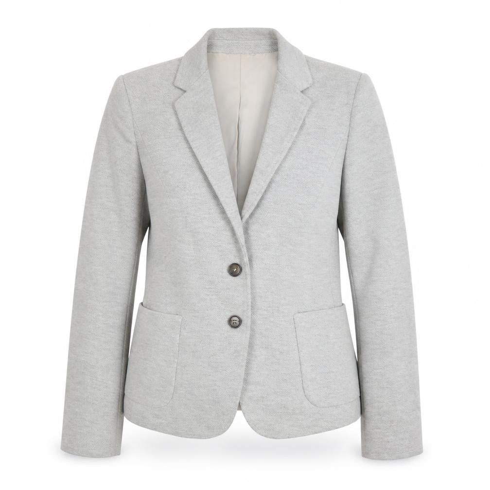 Tatuum Grey Women's Blazer Size 10 Notch Lapel Lined