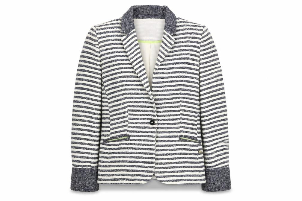 Zara Trafaluc Women's Stripe Blazer S Black/White