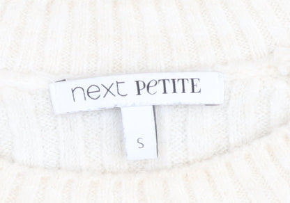 Next Women's Ivory & Black Striped Petite Jumper