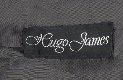 Hugo James Men's Grey Blazer, Size 38, Double-Breasted