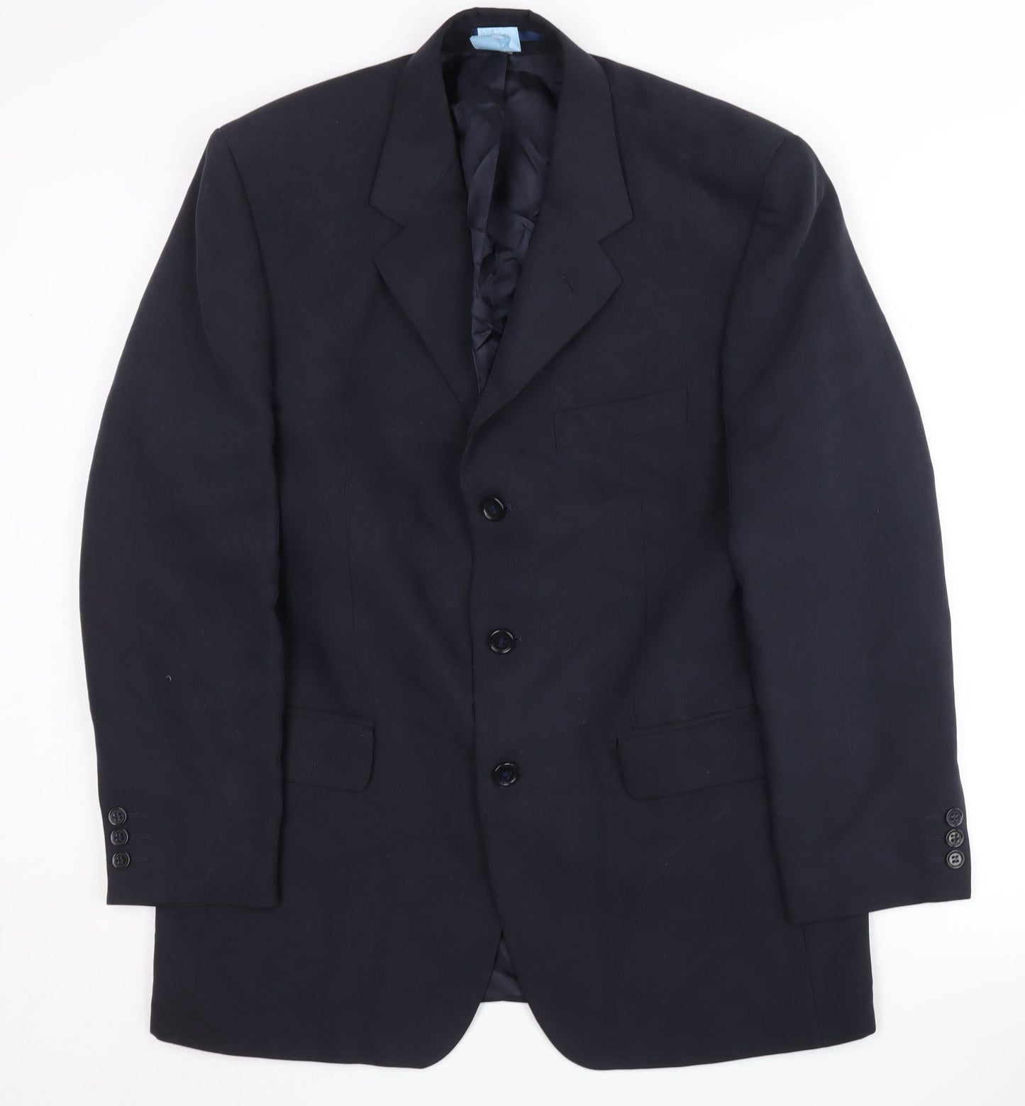 Jonathan Adams Men’s Blue Blazer, Size 40S Formal
