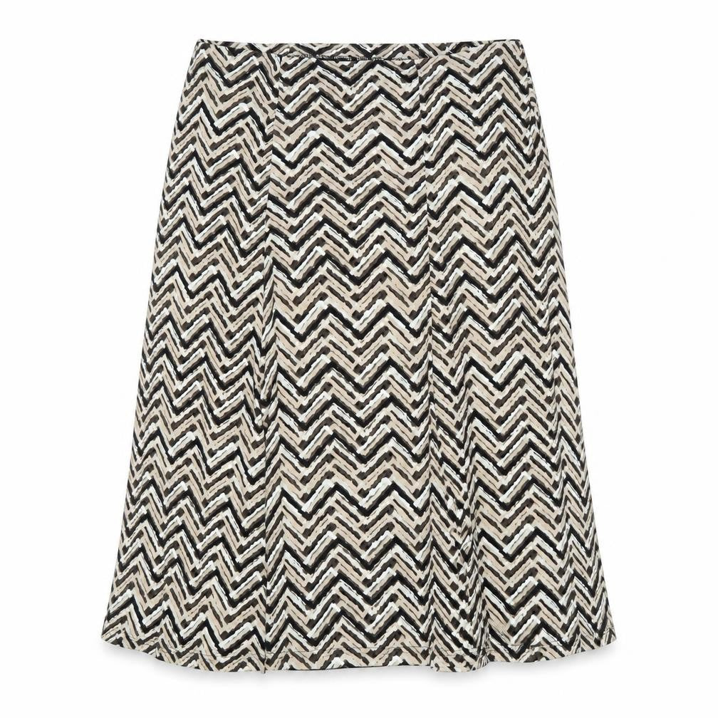Bm Women's Black Geometric Skirt Size 16
