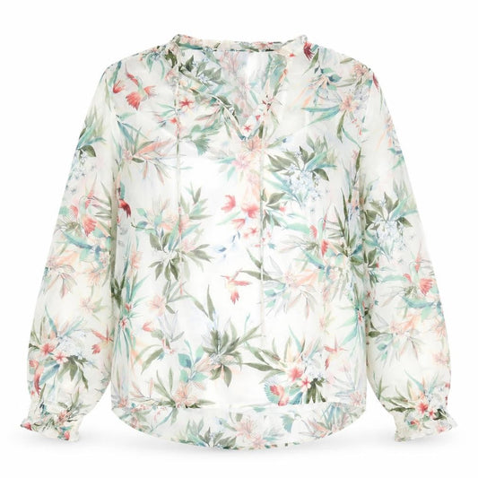 Marks & Spencer Women’s Floral Blouse, Size 12, V-Neck