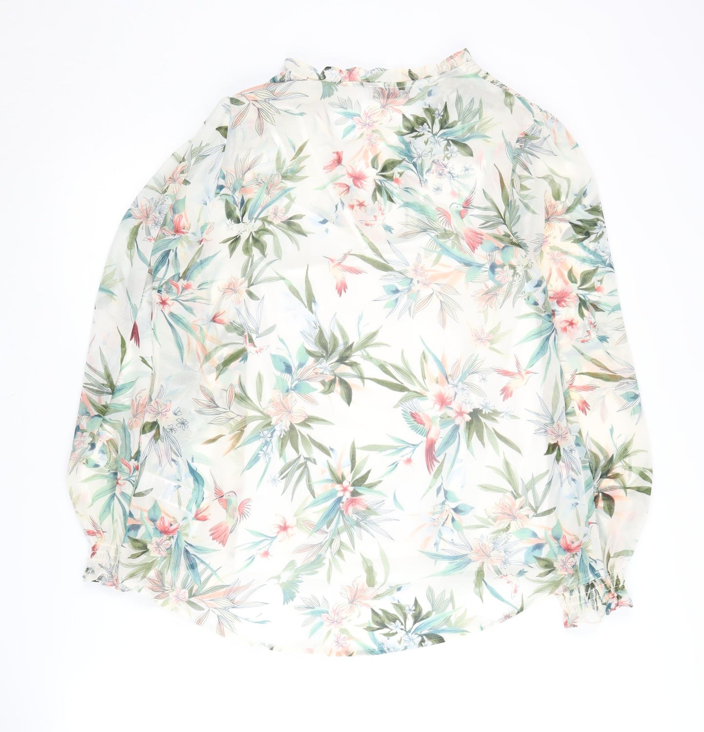 Marks and Spencer Women’s Floral Blouse, Size 12, V-Neck