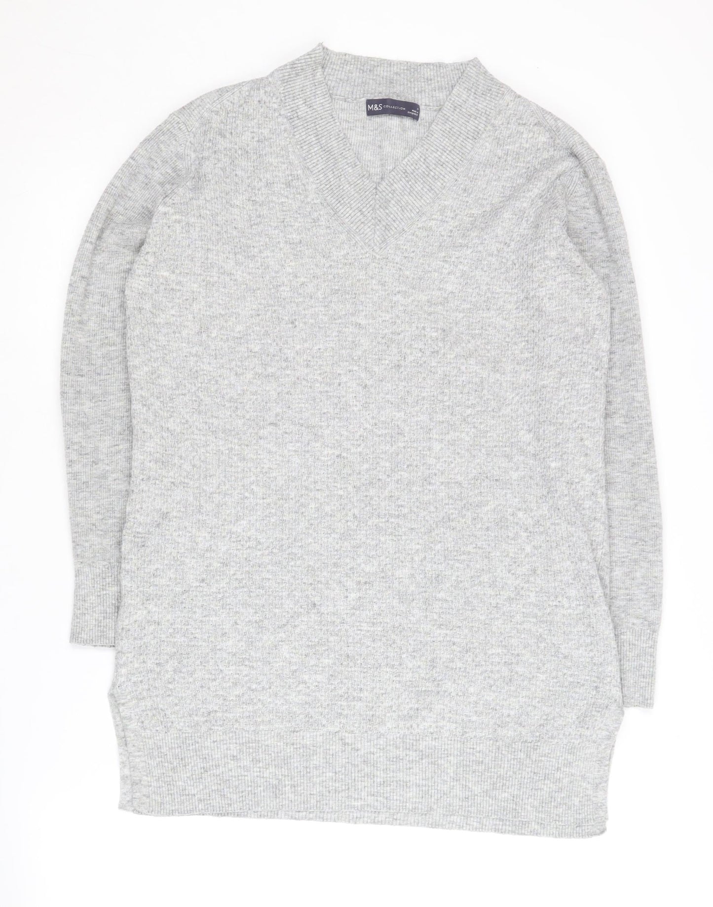 Marks and Spencer Women's Grey Pullover Jumper M