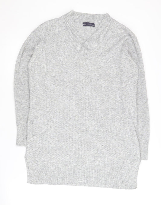 Marks and Spencer Women's Grey Pullover Jumper M