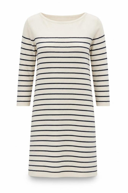 ASOS Maternity Beige Striped Shift Dress, Size 8