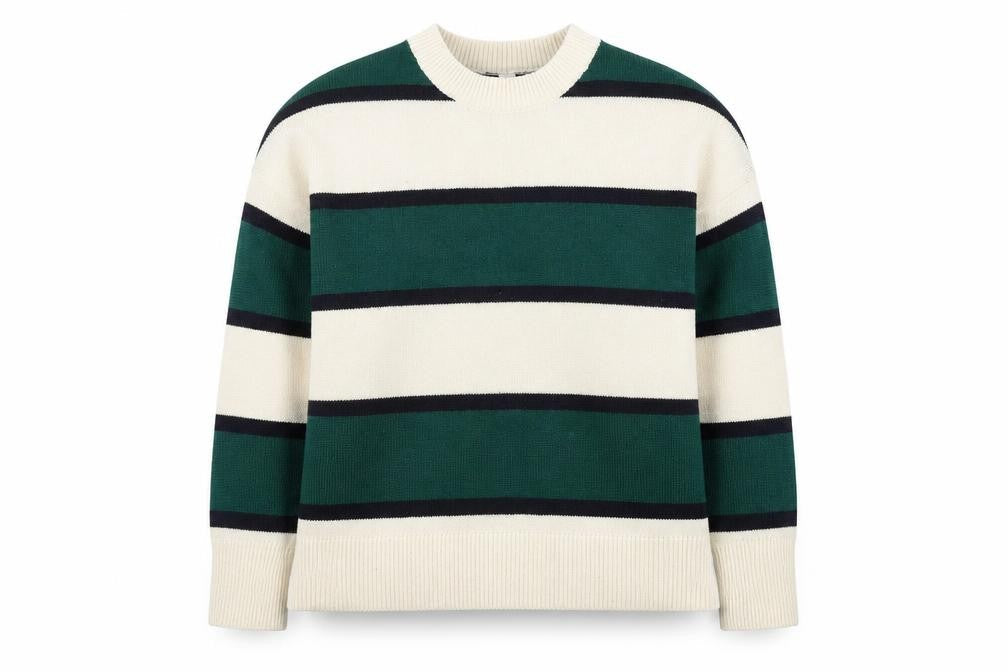 H&M Women's Multicoloured Stripe Jumper Size 12