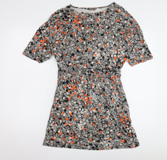 South Women's Floral Multicoloured Short Dress Size 12