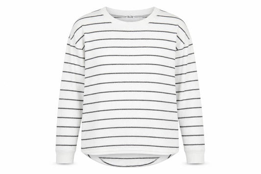 FatFace Women’s White Striped Long Sleeve T-Shirt