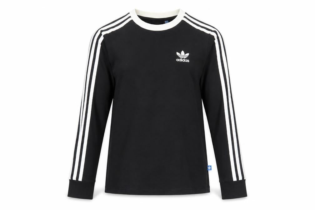 Adidas Unisex Black Long Sleeve Pullover Top Size 8