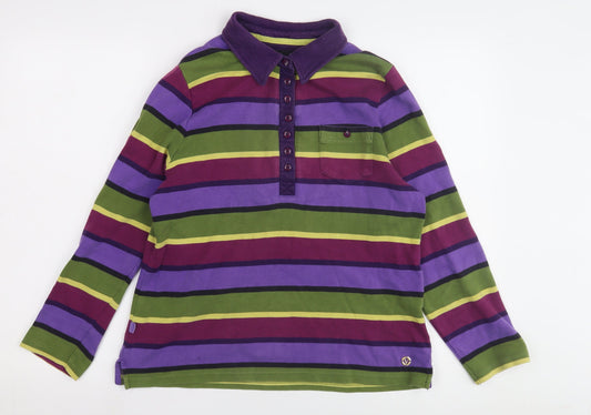 Viyella Multicoloured Striped Polo L Unisex