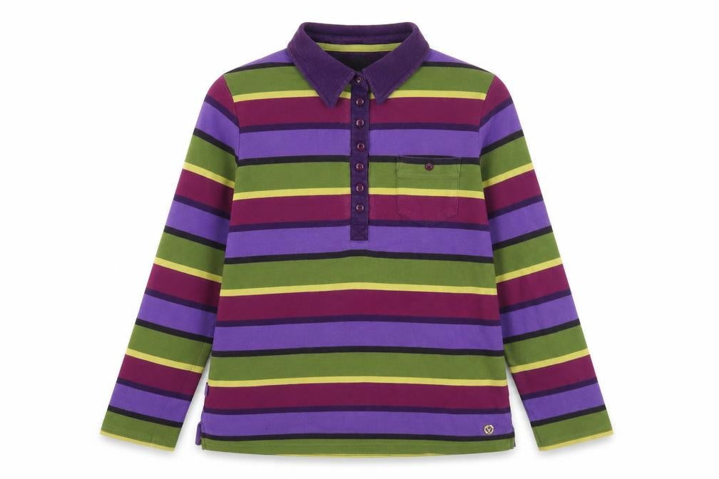 Viyella Multicoloured Striped Polo L Unisex