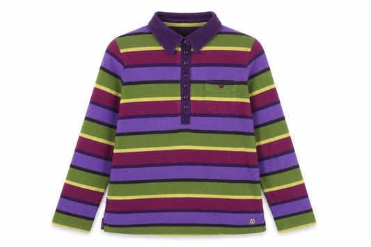 Viyella Womens Multicoloured Striped Polo L