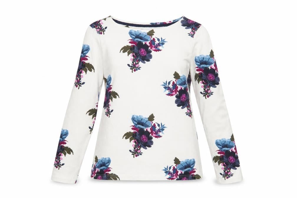 Joules Women's Multicoloured Cotton Floral Blouse Size 10