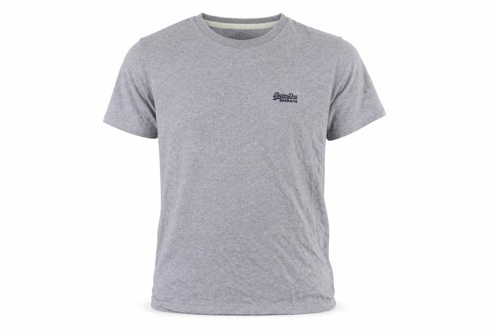 Superdry Men's Grey Crew Neck T-Shirt - S, Comfortable & Stylish