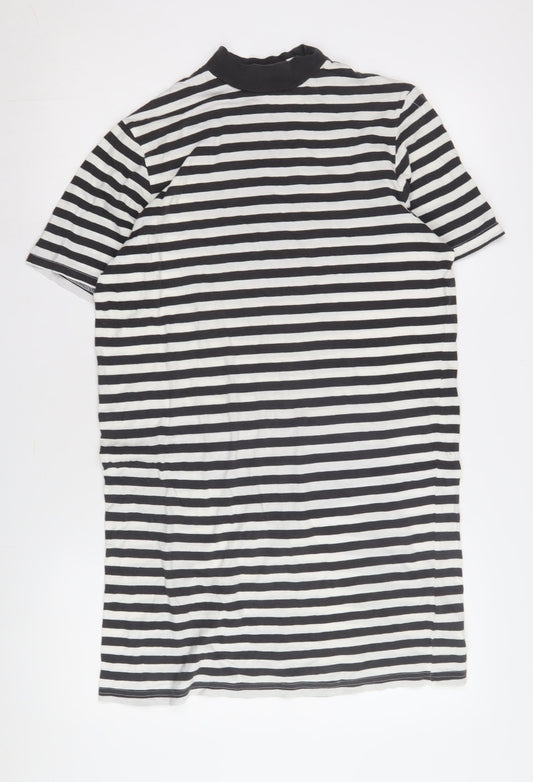 Cheap Monday Women's Black Striped T-Shirt Dress XS
