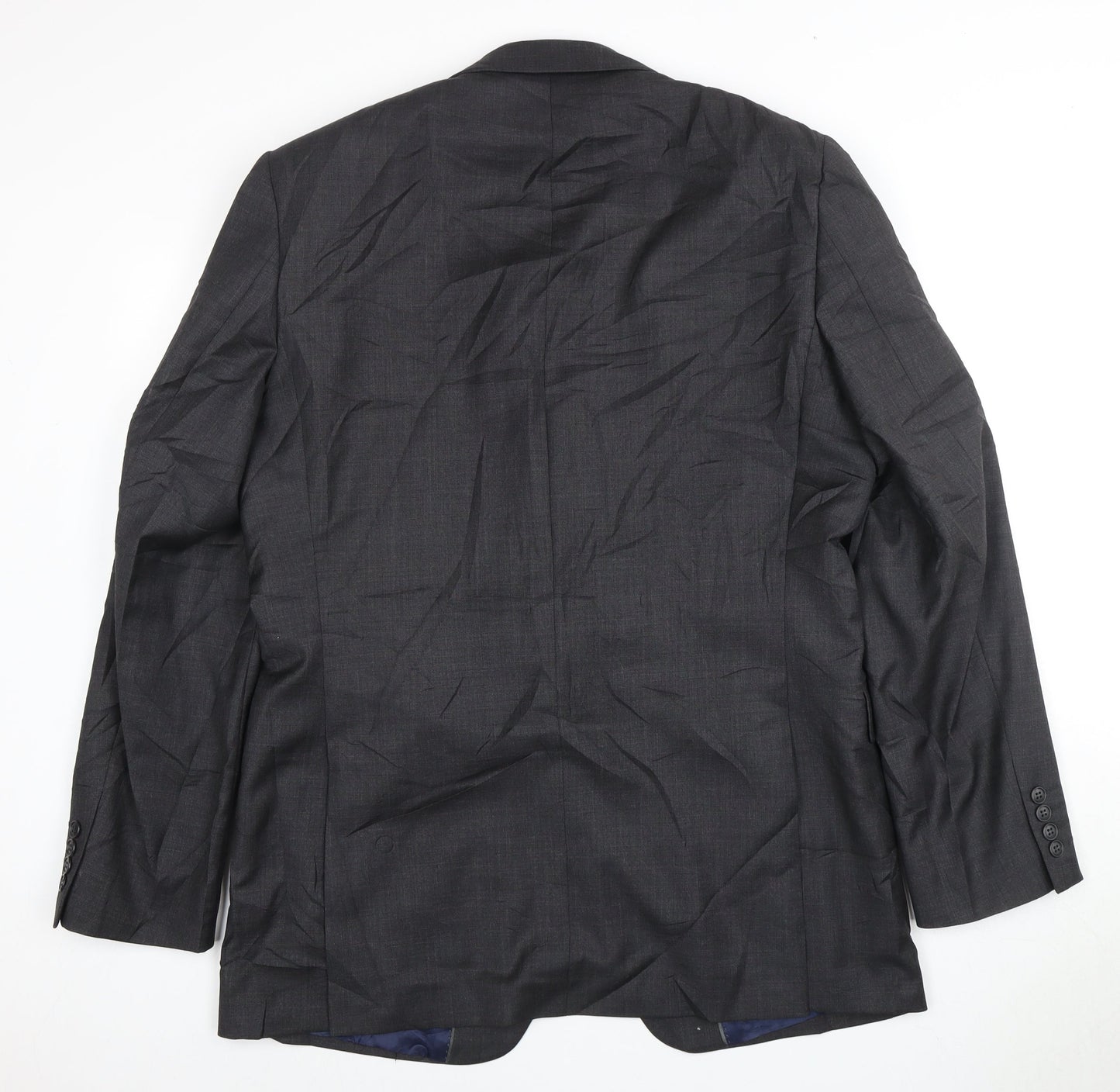 John Lewis Men's Grey Wool Blazer Size 42L Formal