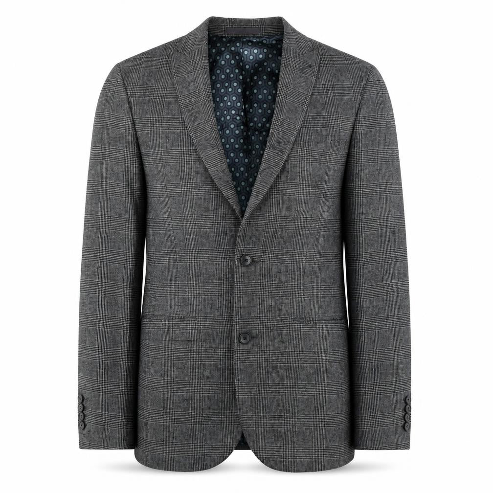 Next Men's Grey Check Blazer Regular Fit 36R