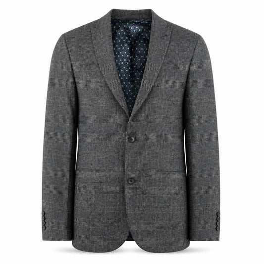 Next Men's Grey Check Blazer Regular Fit 36R