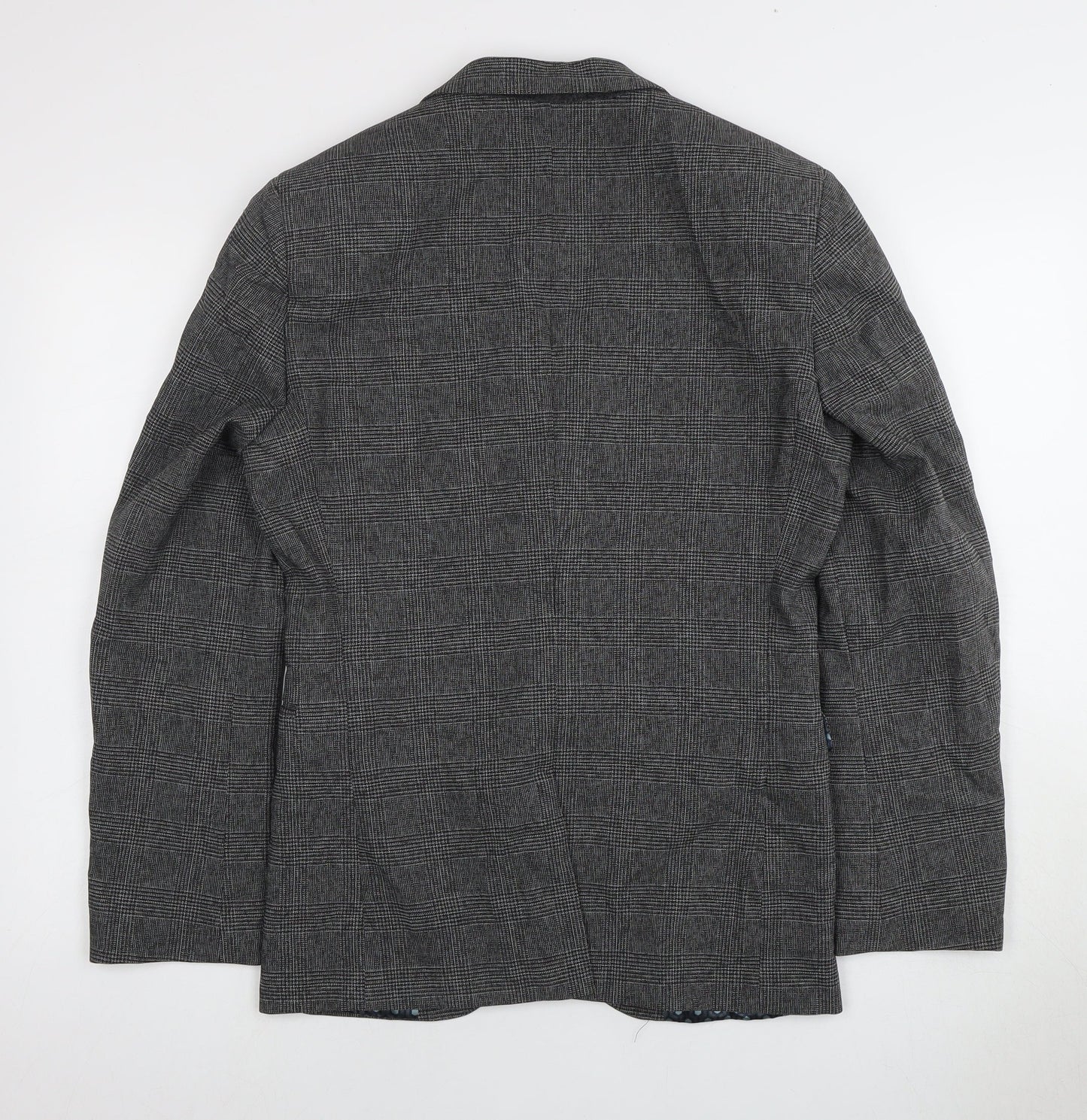Next Men's Grey Check Blazer Regular Fit 36R