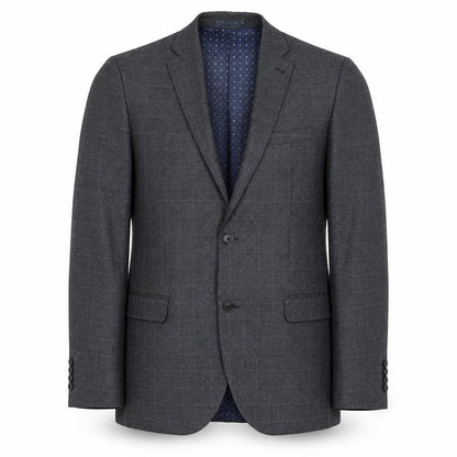 Next Men's Grey Checked Blazer, Size 42L Formal Jacket
