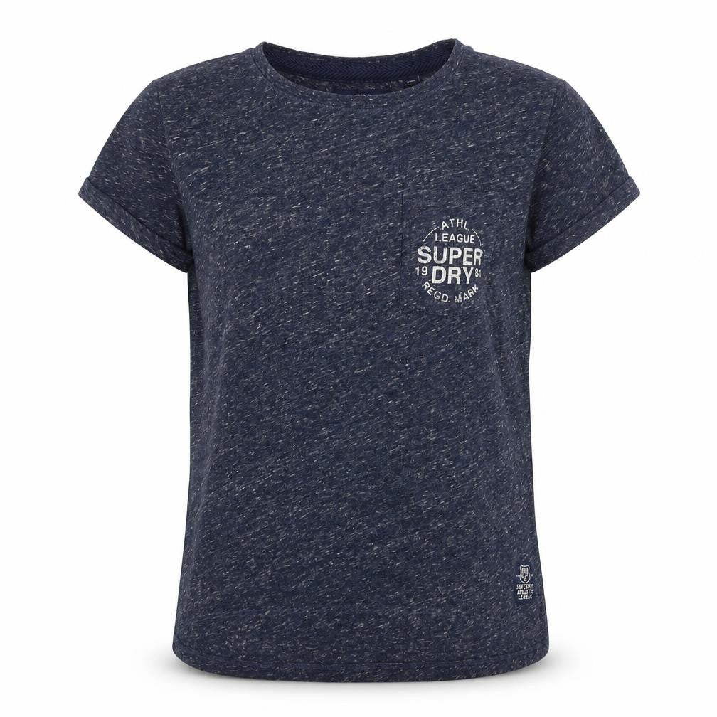 Superdry Unisex Blue T-Shirt - Small, Crew Neck, Casual
