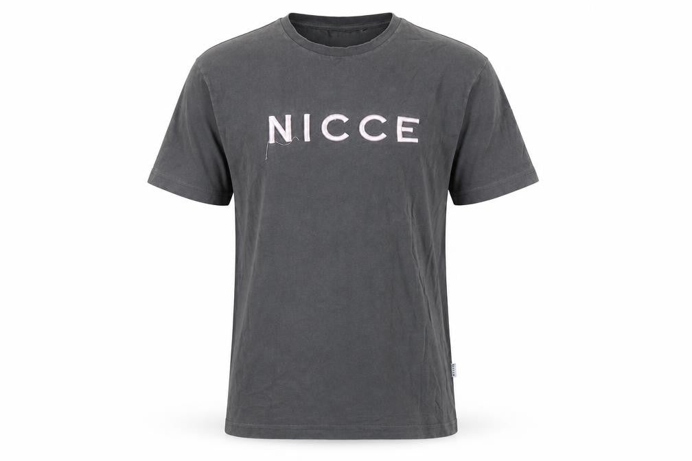 NICCE Men's Black S T-Shirt Crew Neck Logo Short Sleeve