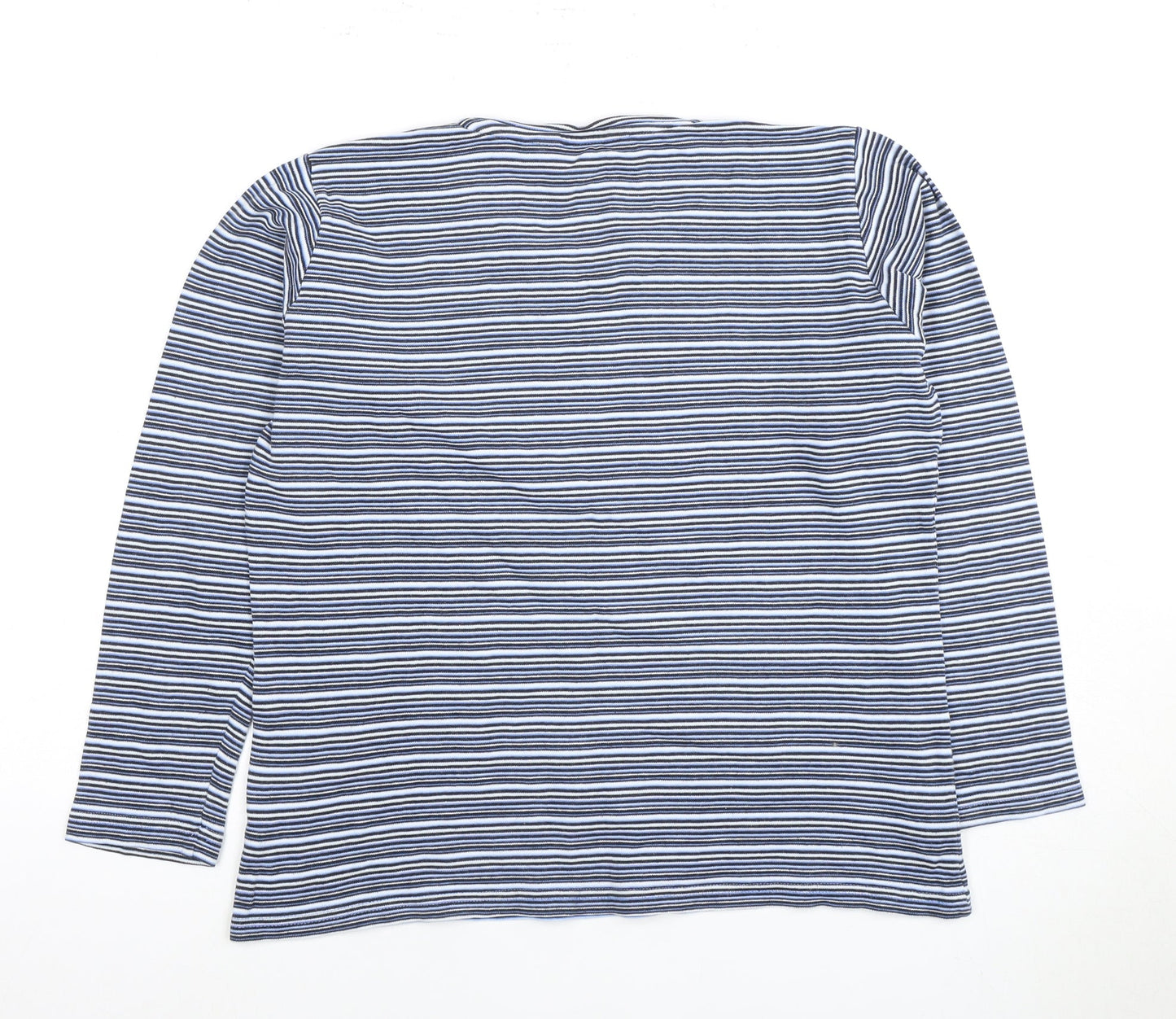 Isle Women’s Blue Striped T-Shirt - Size M 14-16