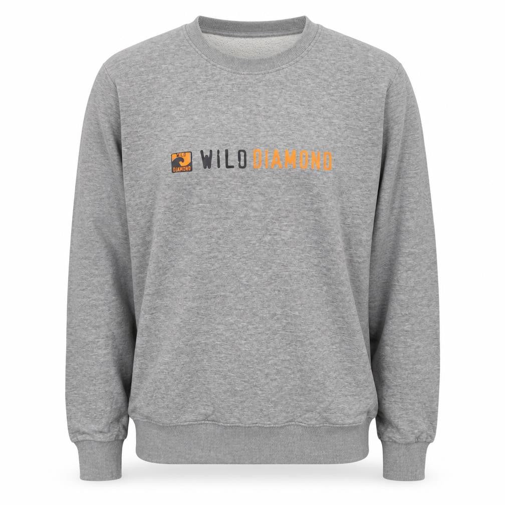 Wild Diamond Men's Grey Pullover Sweatshirt M