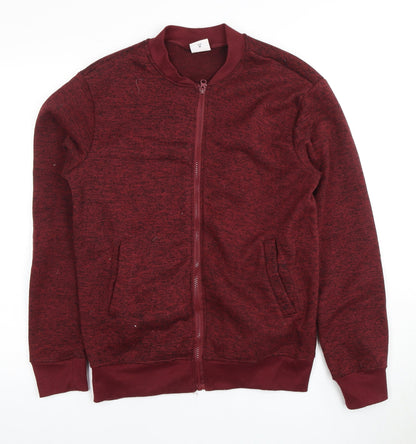 Additional front view of Lee Cooper Men's Red Full Zip Sweatshirt S