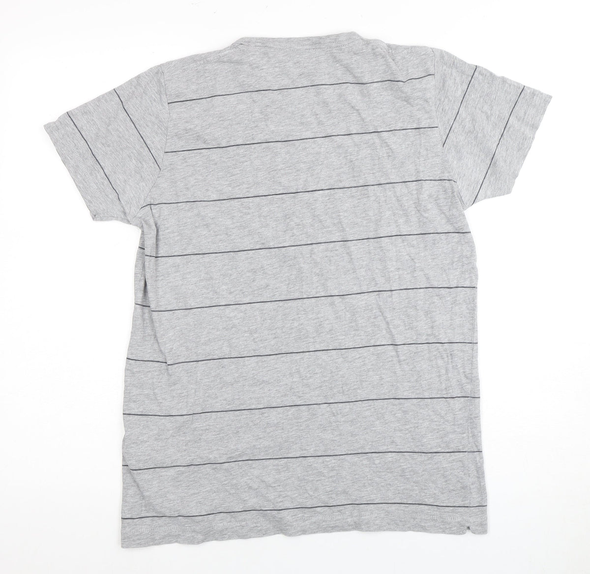 French Connection Men's Grey Striped T-Shirt, M