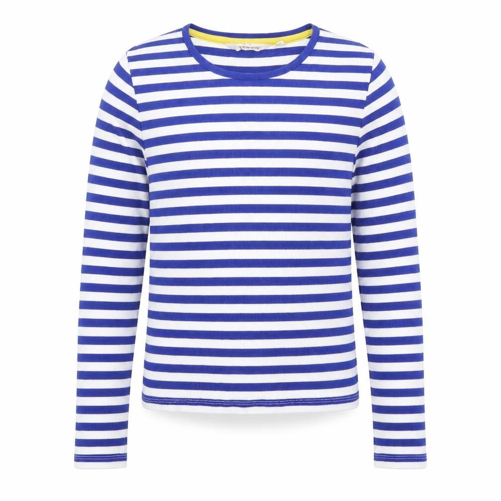 Mini Boden Girls Blue Striped Long Sleeve T-Shirt