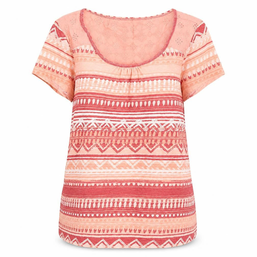 Mountain Warehouse Women's Pink Tribal T-Shirt, Size 10