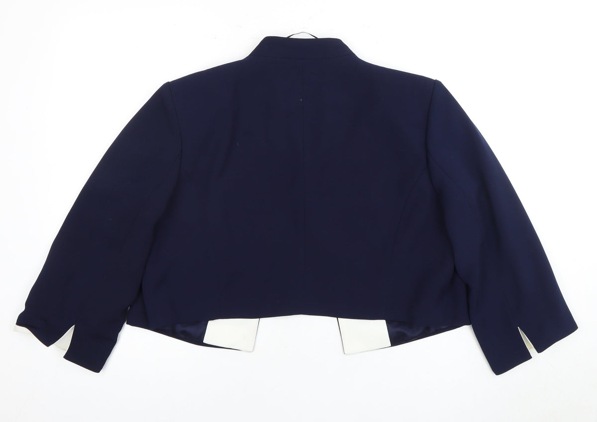 Roman Women's Blue Tuxedo Blazer Size 18