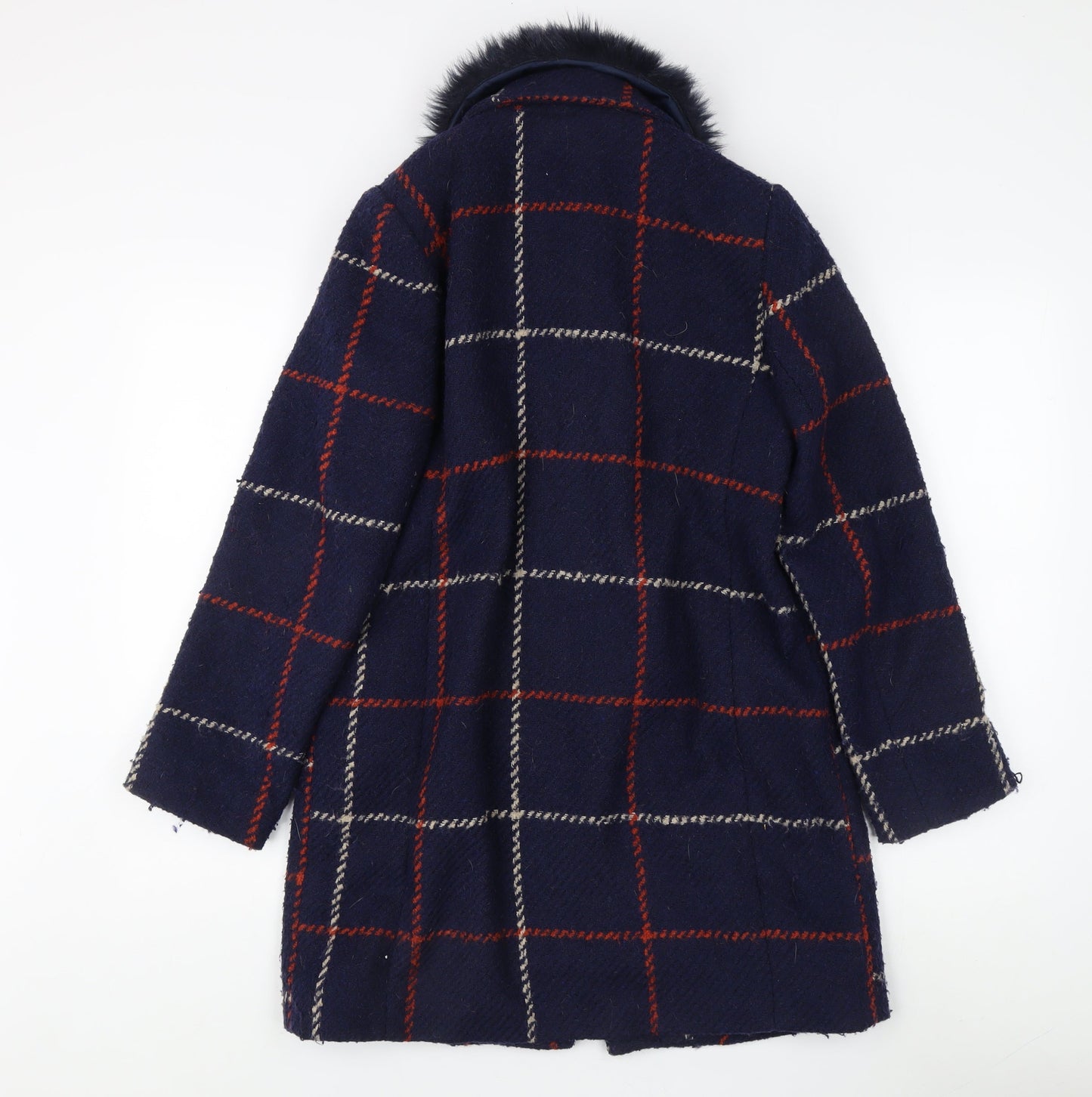 Debenhams Women's Petite Check Overcoat, Size 8