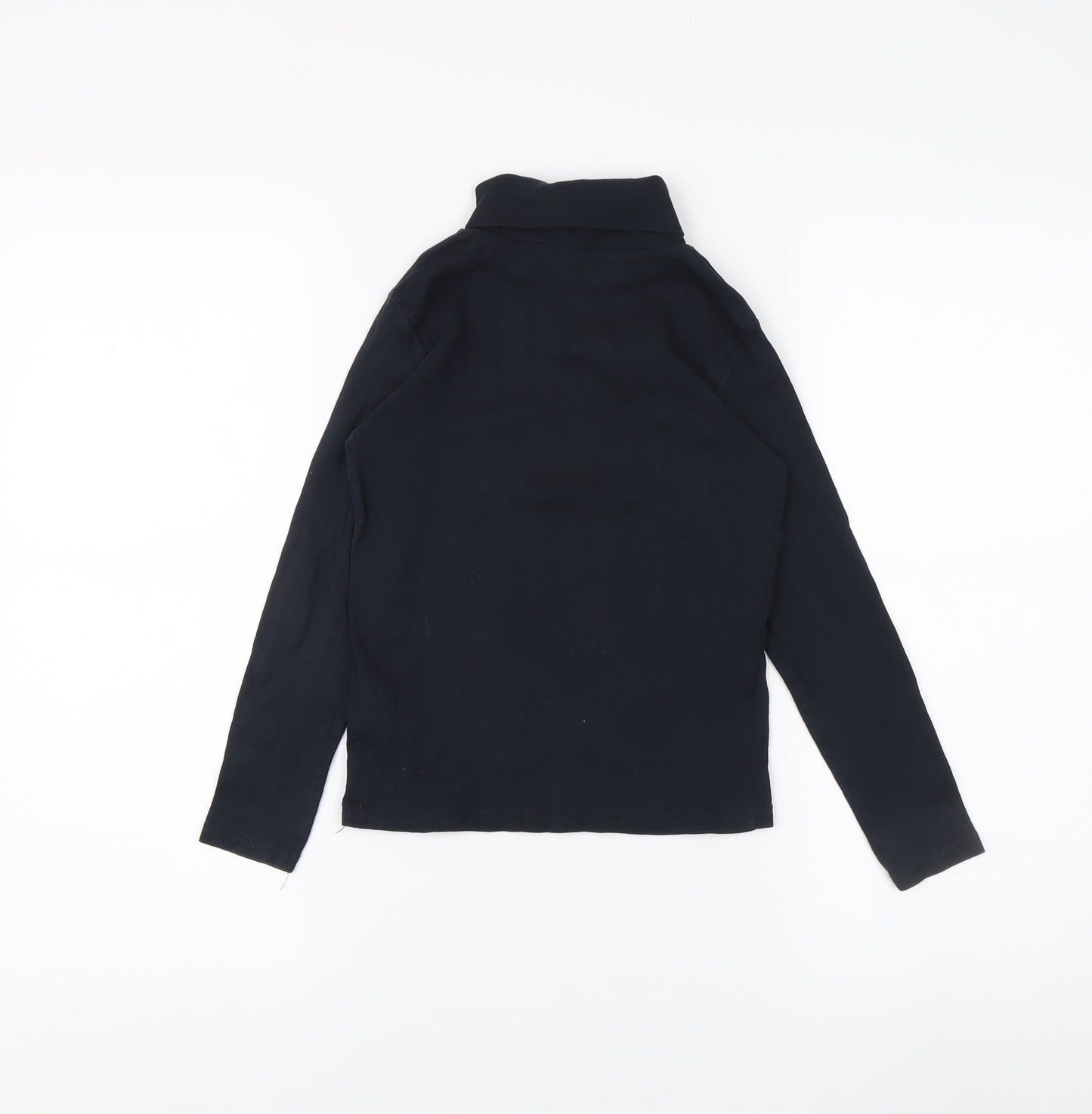 KIABI Black High Neck Long Sleeve T-Shirt for Teens