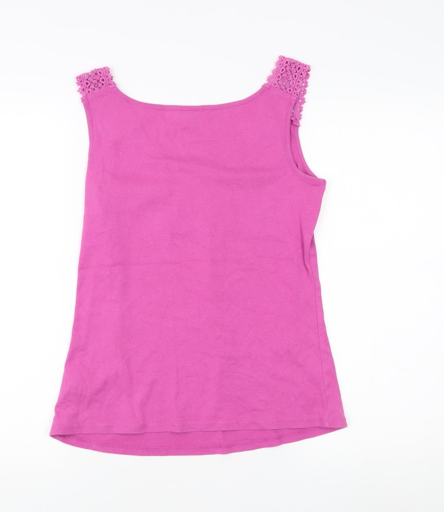 Monsoon Women’s Pink Crochet Strap Camisole Tank - M