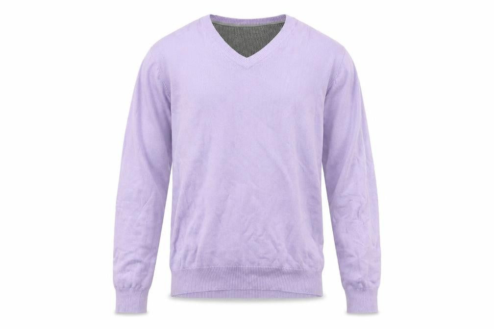 Marks & Spencer Men's Purple Cotton Pullover Jumper L