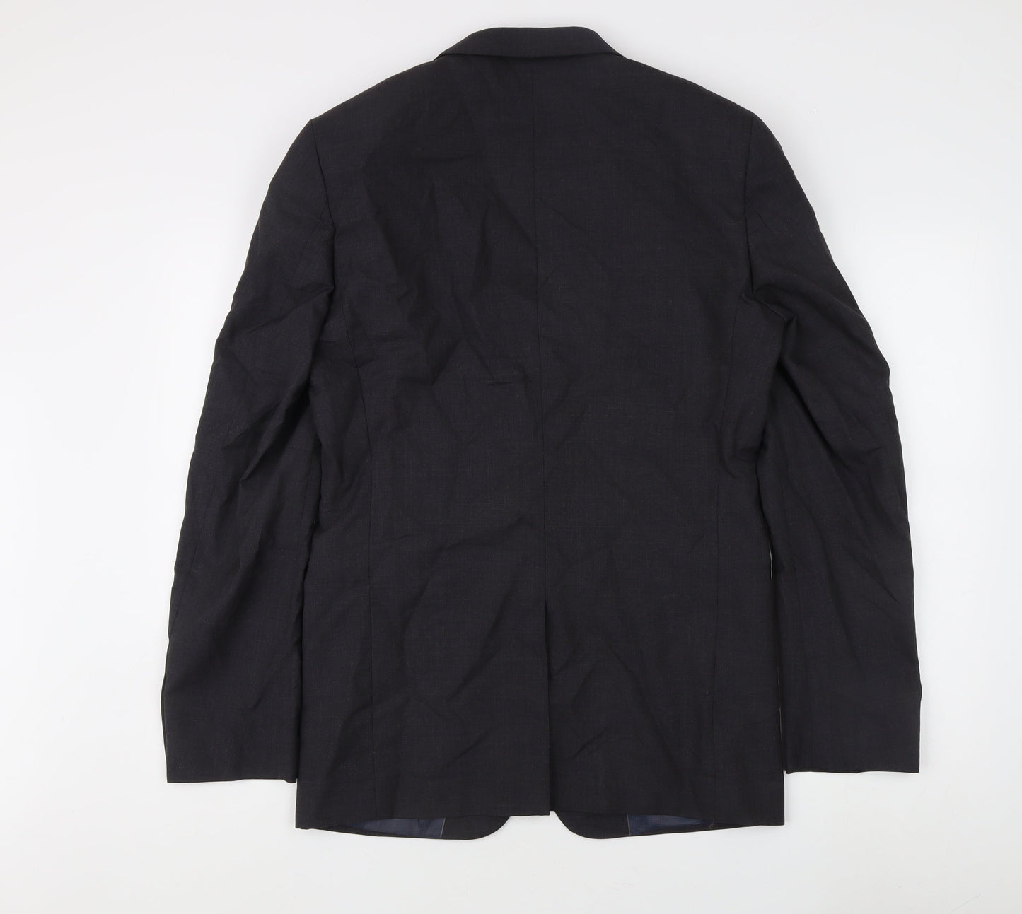 Next Men's Blue 38L Wool Blazer Jacket Formal