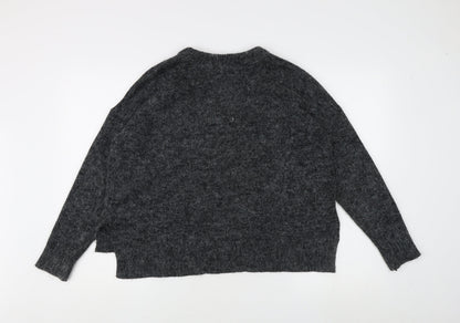 Back view of BDG Women's Grey Crew Neck Jumper XS