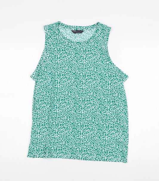 Marks and Spencer Women's Green Animal Print Tank Size 12