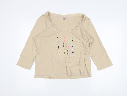 Marks and Spencer Women's Beige Blouse Size 18