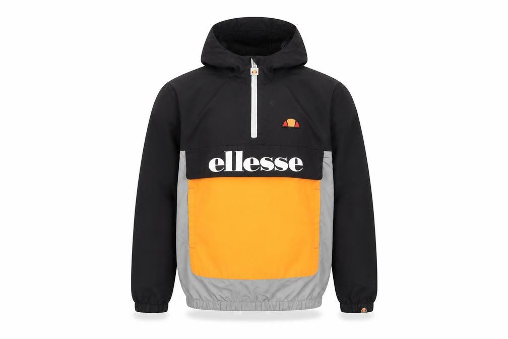 Ellesse Boys' Colourblock Jacket Black/Grey/Orange Size 10-11