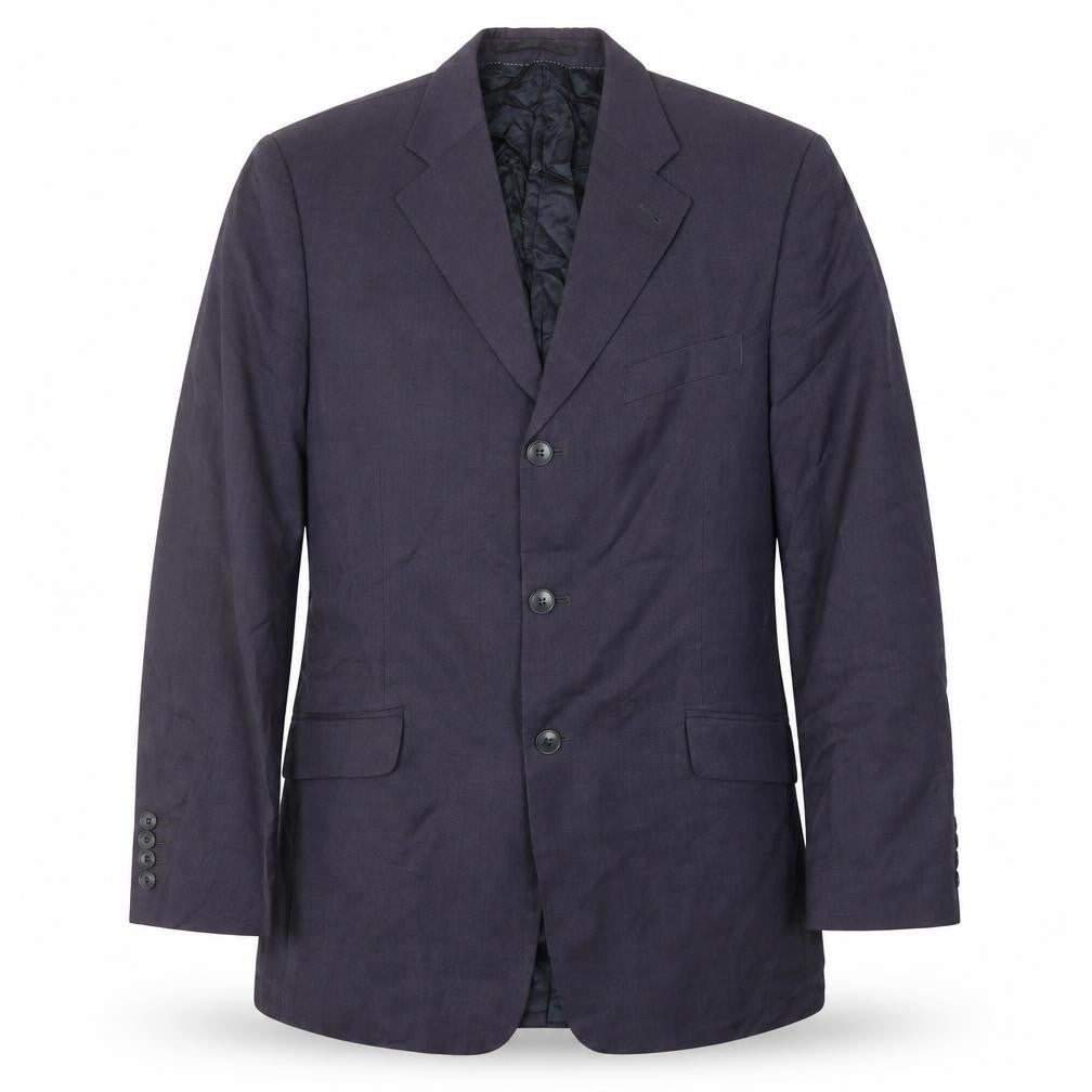 Next Men's Blue Long Wool Blazer 40L