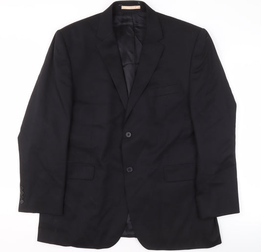 Burton Men's Blue Wool Blazer 44S Formal Jacket