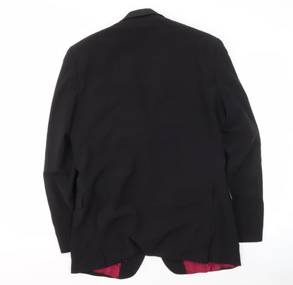 Back view of Alexandre Savile Row Men's Black 40R Jacket