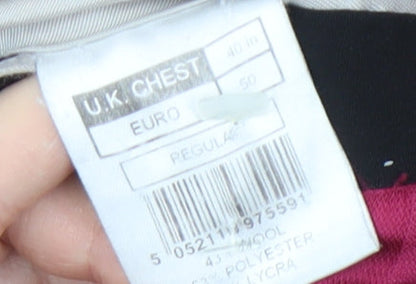 Close-up detail of Alexandre Savile Row Men's Black 40R Jacket