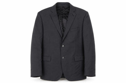Front view of Alexandre Men's Grey Wool Blazer, size 44, Regular Fit