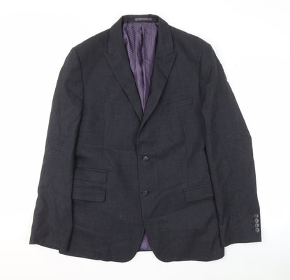 ONESIX5IVE5IVE Men's Grey Regular Blazer Size 44R